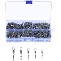 laiter 230 Conector de Pesca (2# + 4# + 6# + 8# + 10# Cojinete de Bolas de Acero al Carbono de Alta presión Clip Ultra…